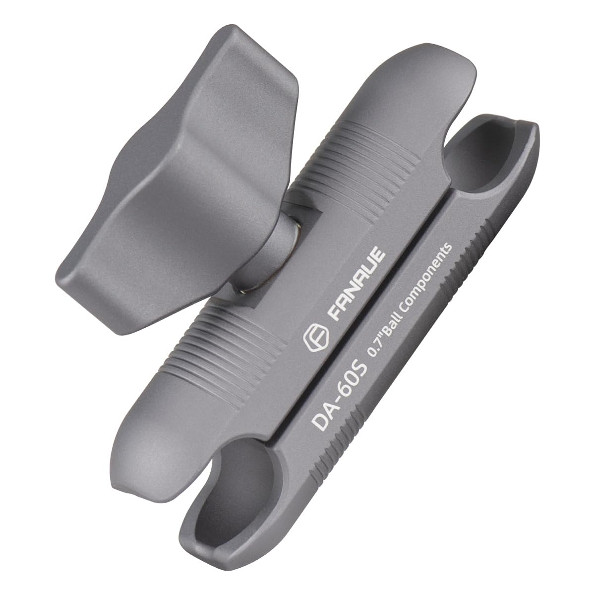 Fanaue Double Socket Arm Connects To 17Mm Ball Head Adapter Only, Compatible With Garmin Gps Mount And Bike Motorcycle Phone Hol