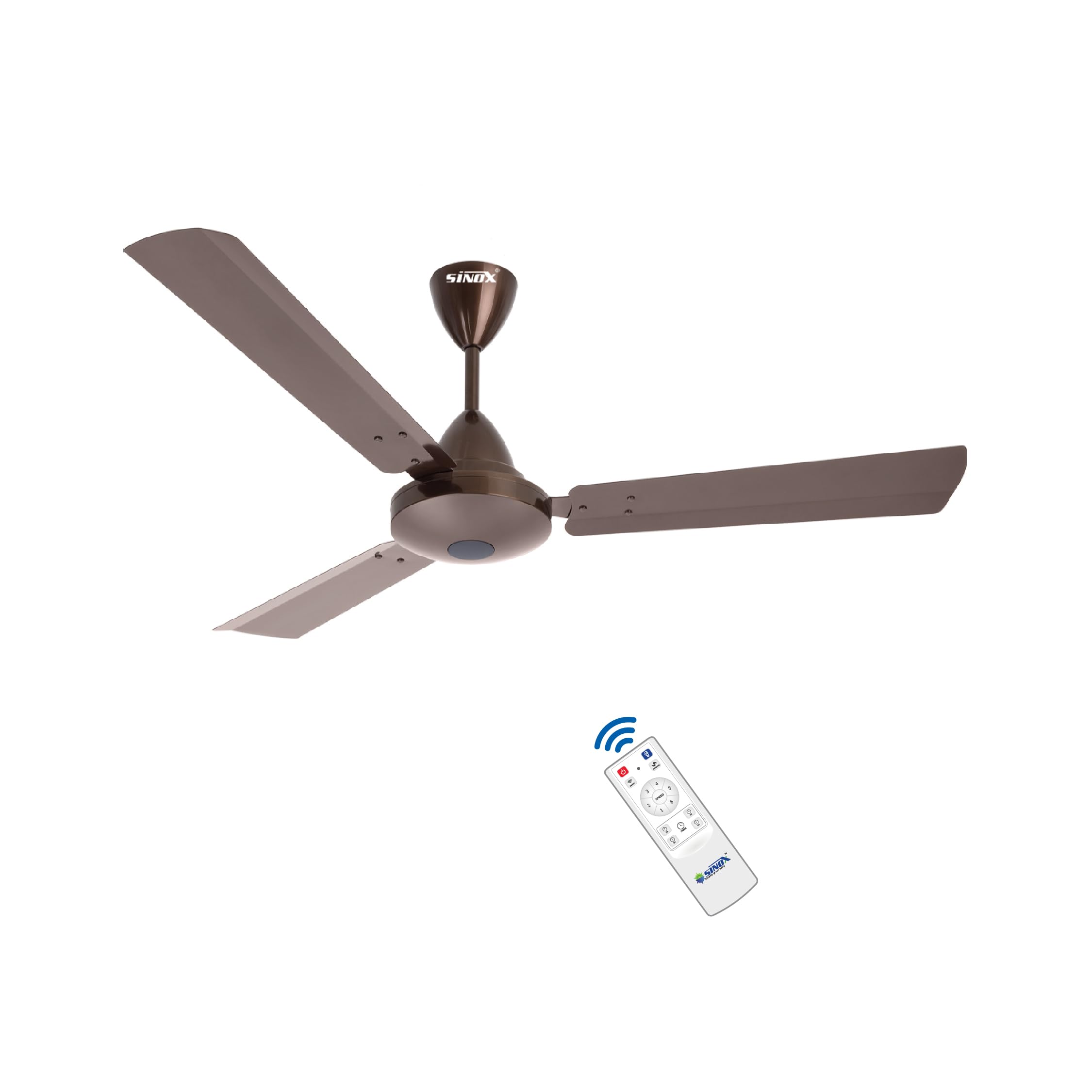 Sinox Edge 12V Dc Bldc Ceiling Fan | Runs On Battery & Solar Power | Smart Remote Control | High Speed Delivery | 1200 Mm (Metal