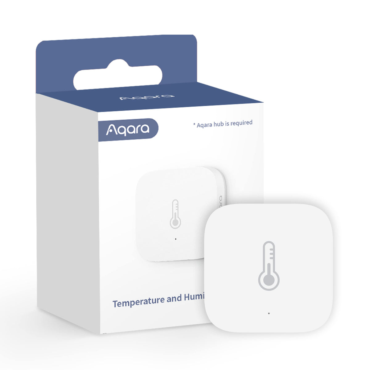 Aqara Temperature And Humidity Sensor, Requires Aqara Hub, Zigbee, For Remote Monitoring And Home Automation, Wireless Thermomet