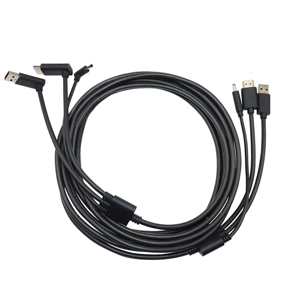 GFTVRCE for HTC Vive 3-in-1 Accessories Replacement Cable HDMI 5M, USB, Power VR Games