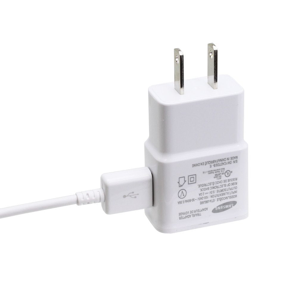 Samsung Universal Travel Charger For Galaxy S3/S4/Note 2   Non Retail Packaging   White