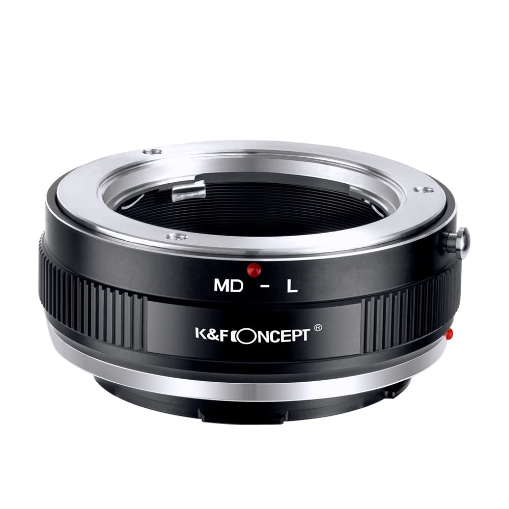 K&F Concept Lens Mount Adapter Md L Manual Focus Compatible With Minolta Rokkor (Sr/Md/Mc) Lens To L Mount Camera Body