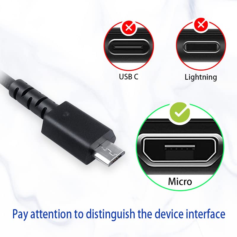 Huyun 1.8M Usb Charging Cable Replacement For Logitech G533 G633 G933 Gaming Headset & G502 Hero Lightspeed Mouse