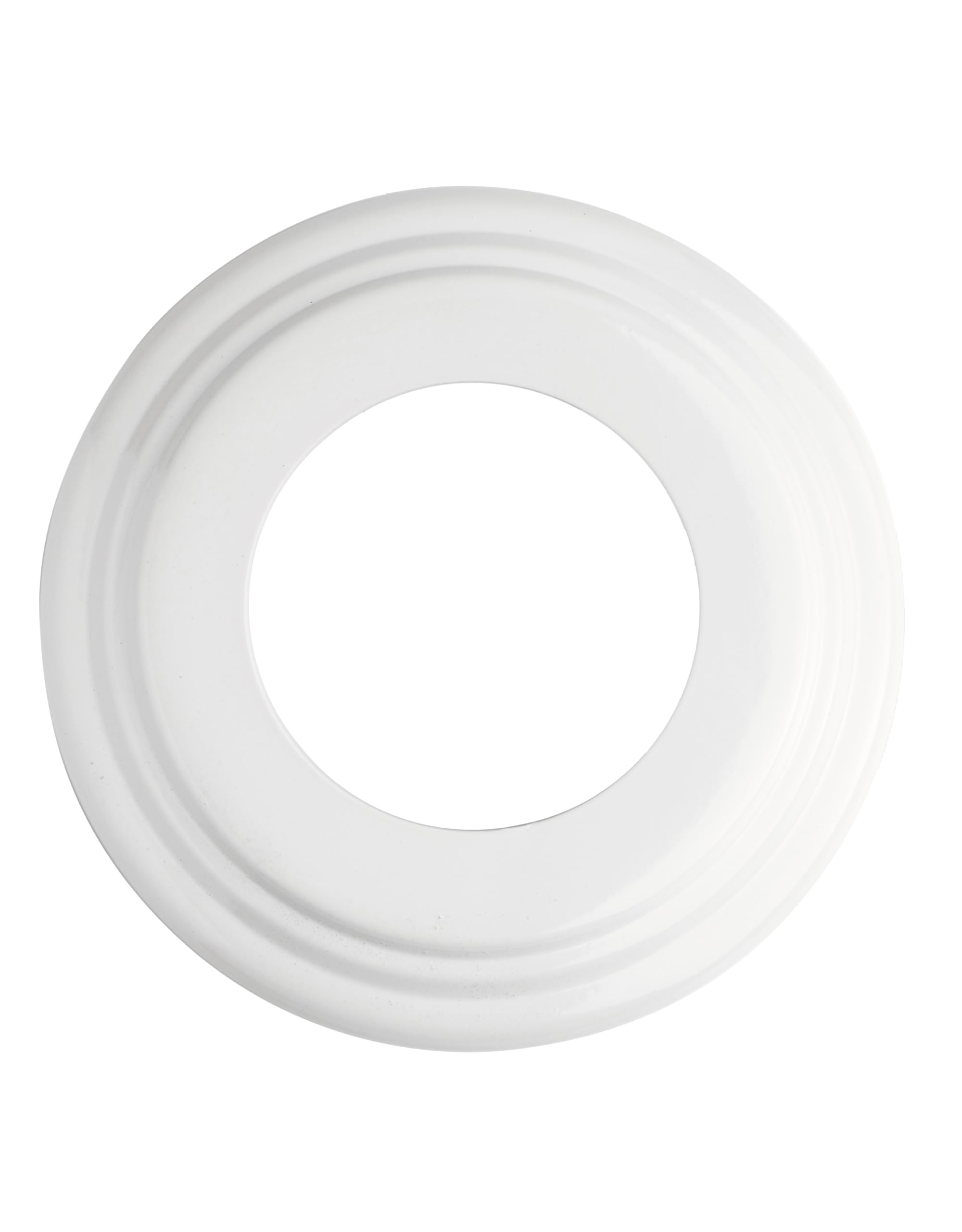 The Can Converter Ceiling Medallion for Recessed Can Light - Home Improvement Decorative Steel Beveled Goof Rings & Cover Plate 