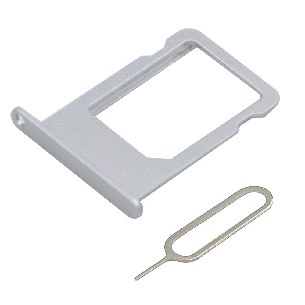 Mmobiel Sim Card Slot Tray Holder Replacement Compatible With Iphone 5S/Se 2016   Incl. Sim Pin   Silver