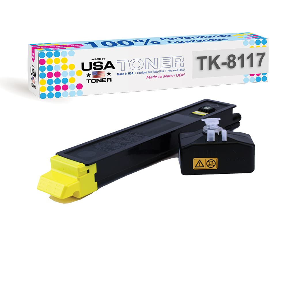 Made In Usa Toner Compatible Replacement For Use In Kyocera Ecosys M8130Cidn, Ecosys M8124Cidn, Tk 8117, Tk 8117C, Tk 8117M, Tk