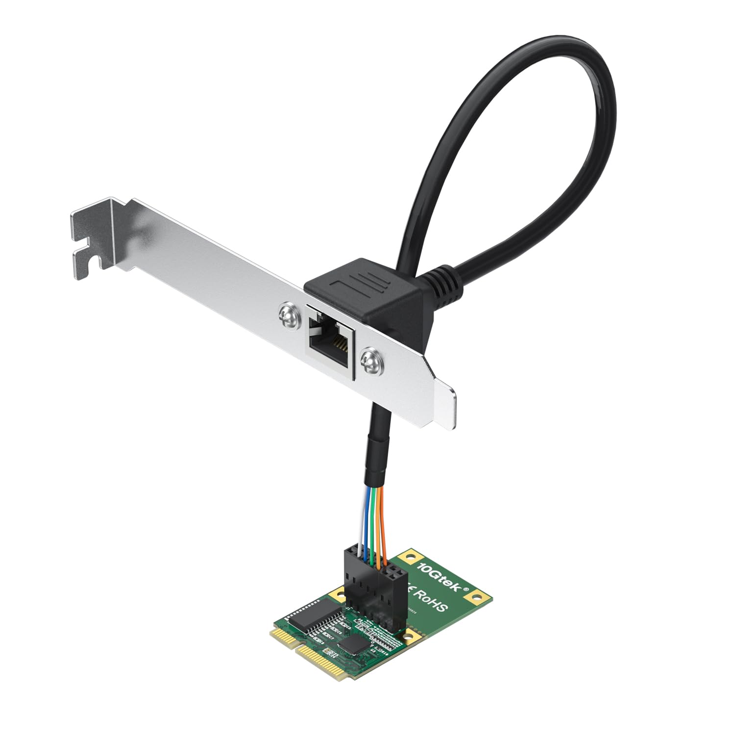 Mini Pcie 2.5G Ethernet Network Card, Realtek Rtl8125 Controller, 10/100/1000/2500 Mbps Single Rj45 Port, 2.5 Gigabit Nic With 0