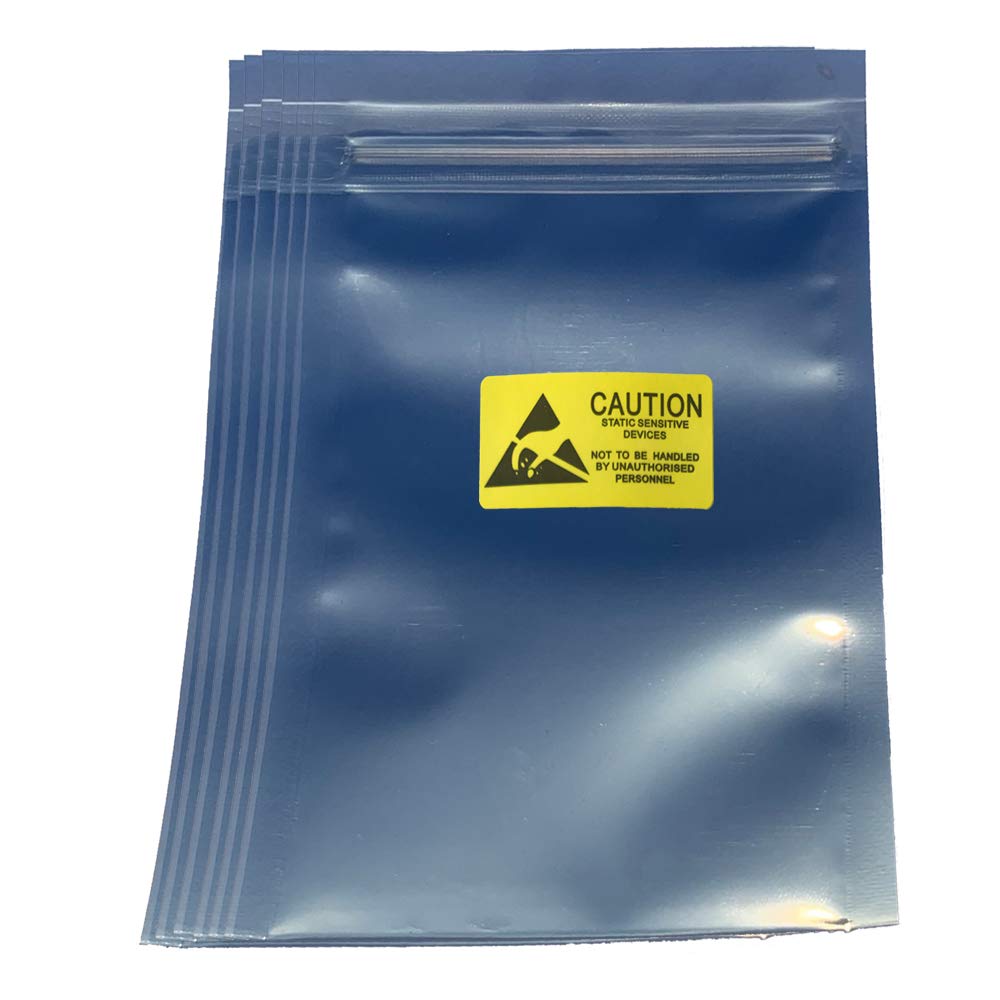 Daarcin Antistatic Bags,100Pcs 3.2X4.7In/8X12Cm Esd Bags With Labels For Hard Drive Hdd Esd Shielding Bags For Varieties Of Elec