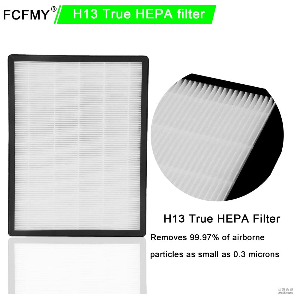 2 Packs Alexapure Breeze Filter Replacement Set Compatible With Ap B102, 3049 Air Cleaner Purifier, 2 H13 Ture Hepa Filters And