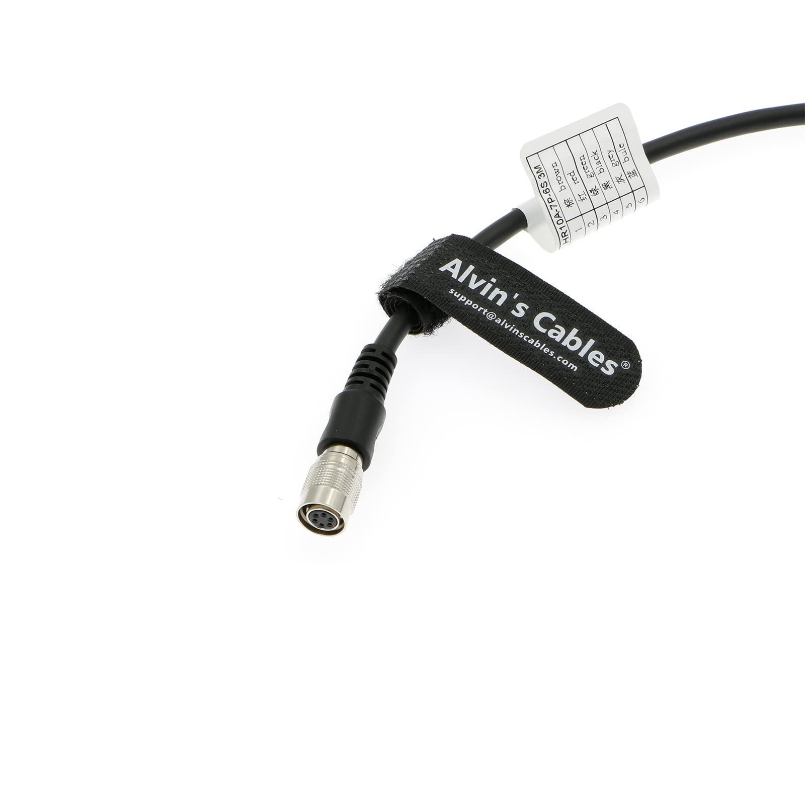 Alvin'S Cables Hirose 6 Pin Female Hr10A 7P 6S To Flying Lead Power I/O Cable For Basler Gige Avt For Sony Ccd Camera 10M|32.8Ft