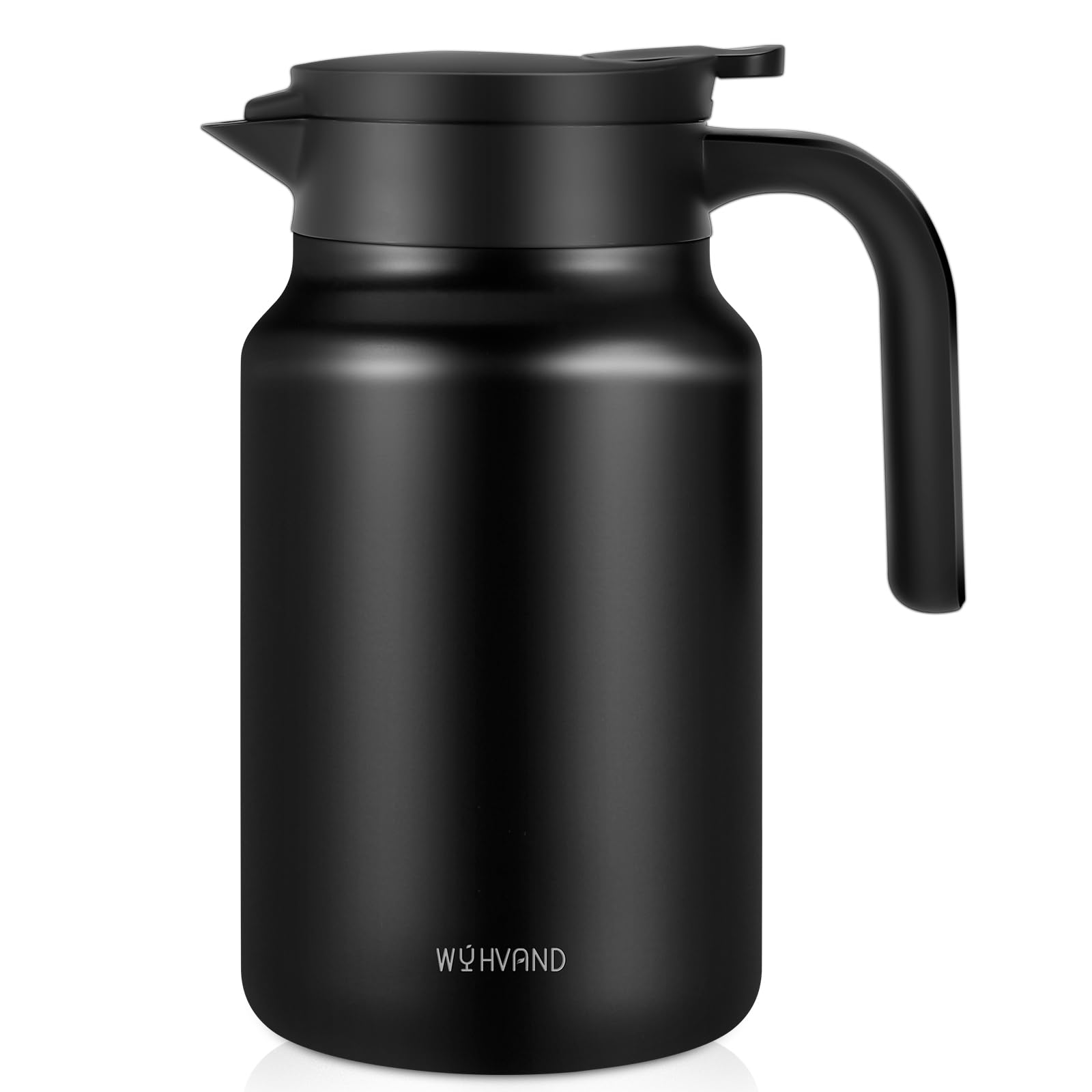 Wyhvand 51Oz Thermal Coffee Carafe For Hot/Cold, Stainless Steel Thermos Carafe For Hot Liquids, Dustproof Insulated Hot Water C