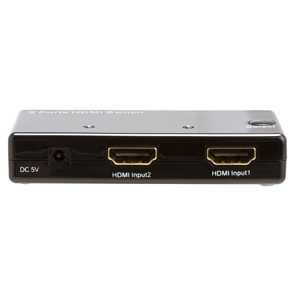 Cmple   2 Port High Speed 4K Hdmi Switch 2 In 1 Out (2X1), Support 3D, Full Hd 4K @30Hz, Hdcp (No External Power Needed)