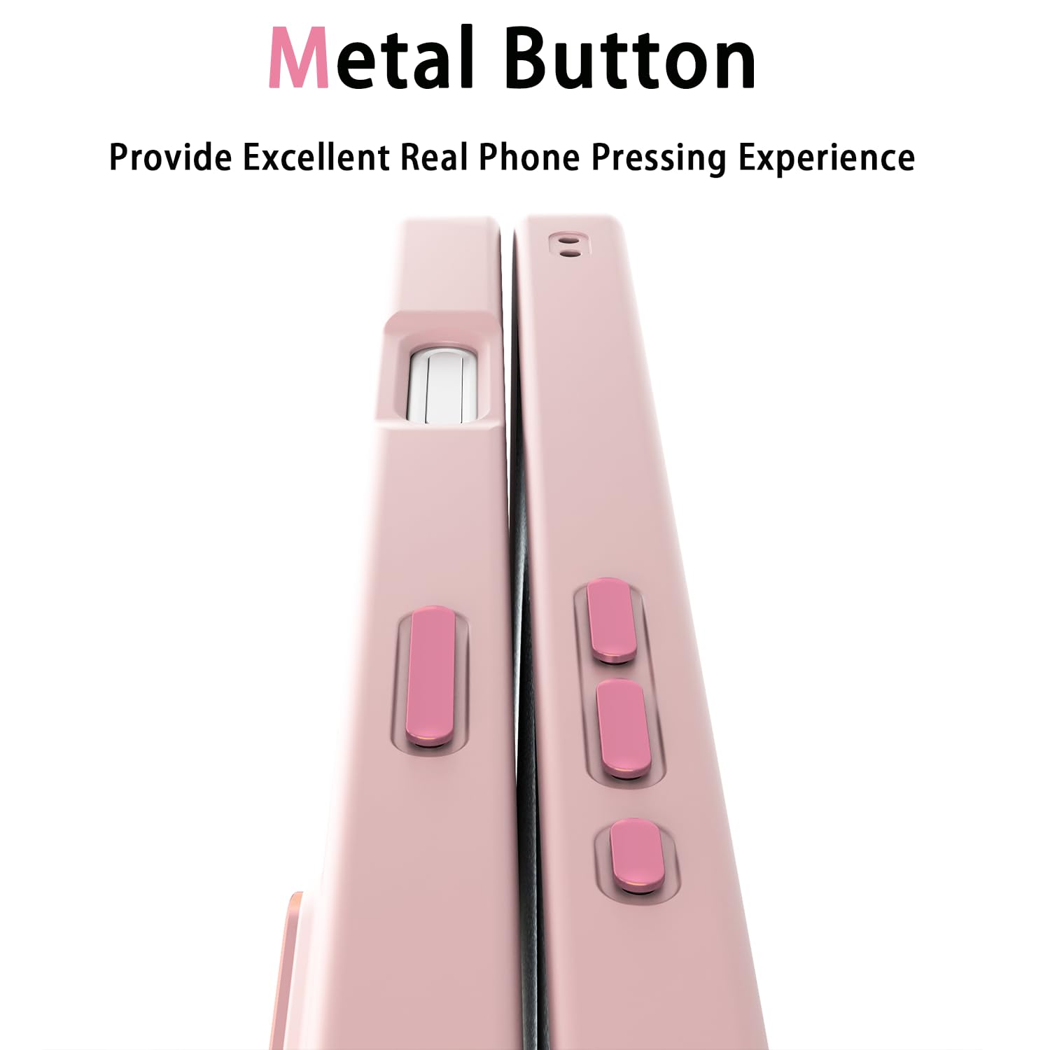 2024 Magnetic For Iphone 16 Pro Case [Anti Yellowing] [Military Grade Protection] Shockproof Clear Hard Back Slim Case   Pink