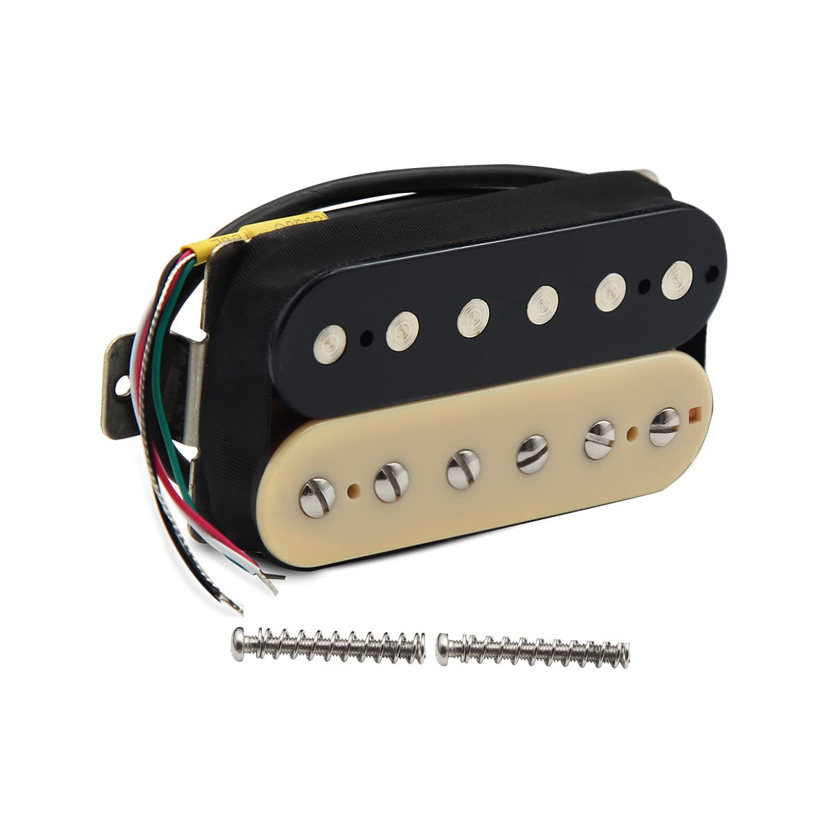 FLEOR Alnico 2 Humbucker Pickup 8-9K Electric Guitar Pickup Bridge Humbucker-Zebra