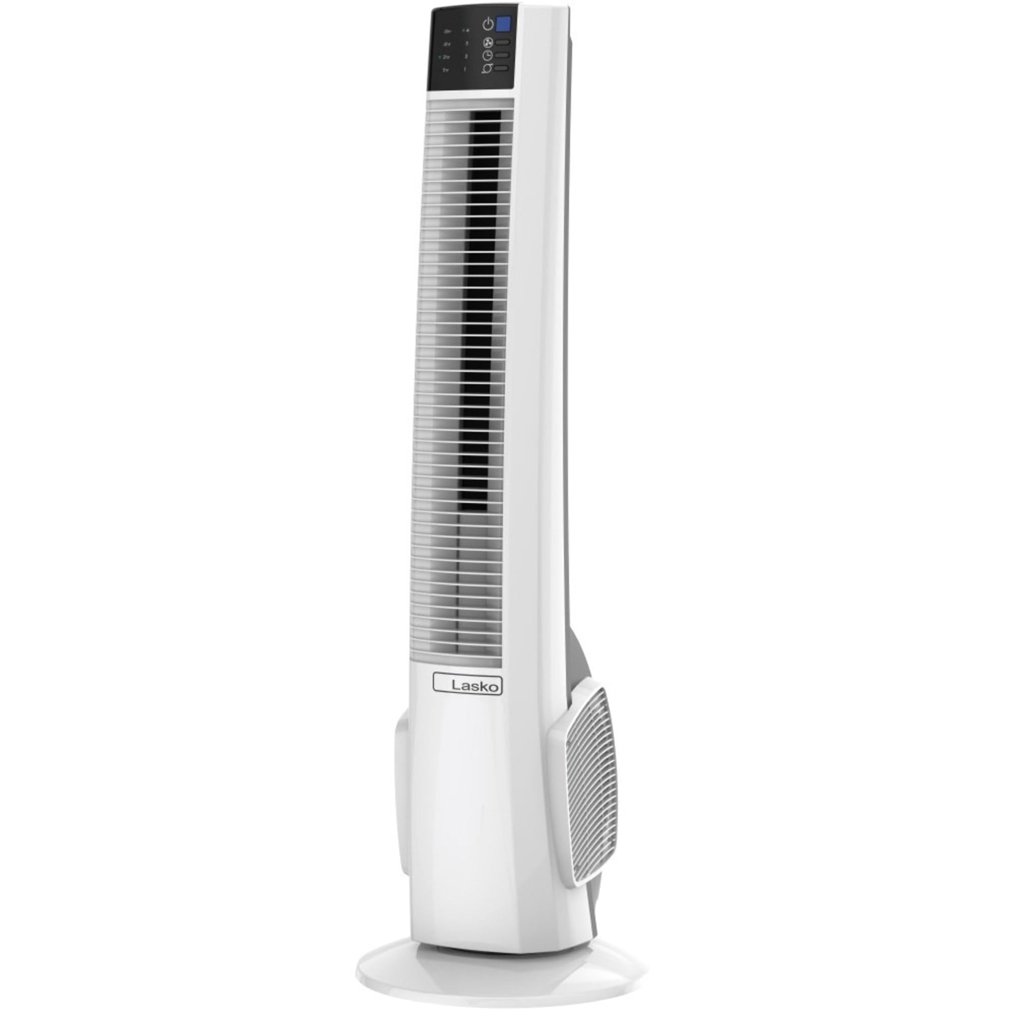 Lasko Oscillating Tower Fan Remote Control Timer 4 Quiet Speeds For Bedroom Home Office And Kitchen 38 White T38400