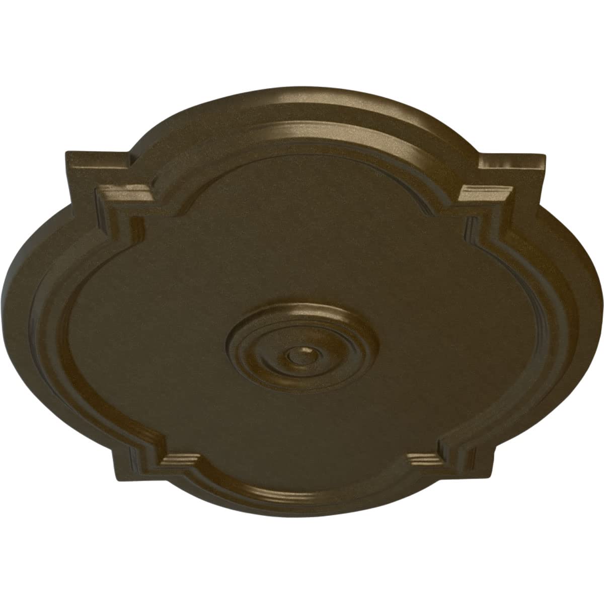 Ekena Millwork Cm21Wabrs Waltz Ceiling Medallion, 21 1/4''W X 17 3/8''H X 1''P, Hand Painted Brass