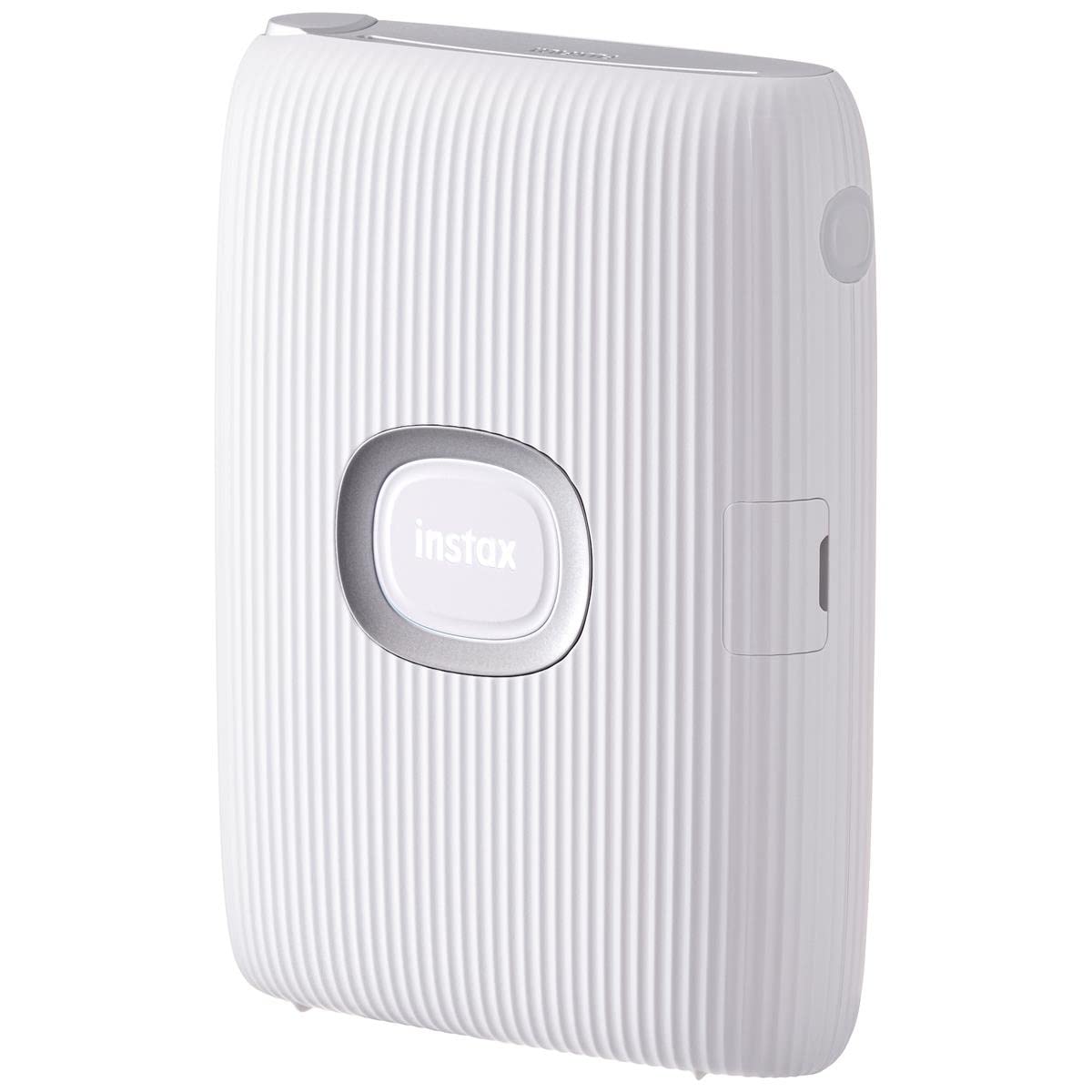 Fujifilm Instax Mini Link 2 Instant Smartphone Printer (Clay White) And Fujifilm Instax Mini Twin Film Pack (40 Exposures) Bundl