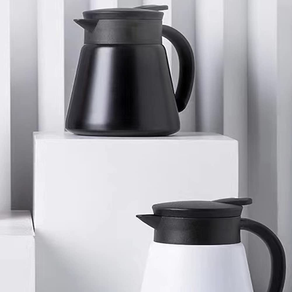 Skystal, Thermal And Cold Coffee Carafe, Double Wall Vacuum Insulated Or Cool Coffeepot, Hot And Cold Retention Mini Stainless S