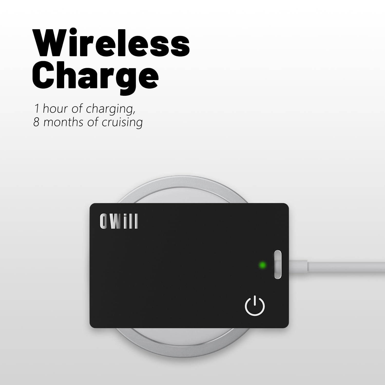 Owill 2 Mm Ultra Thin Wallet Tracker Card, Ip68 Wireless Rechargeable Wallet Finder Compatible With Apple Find My App, Finder Ca