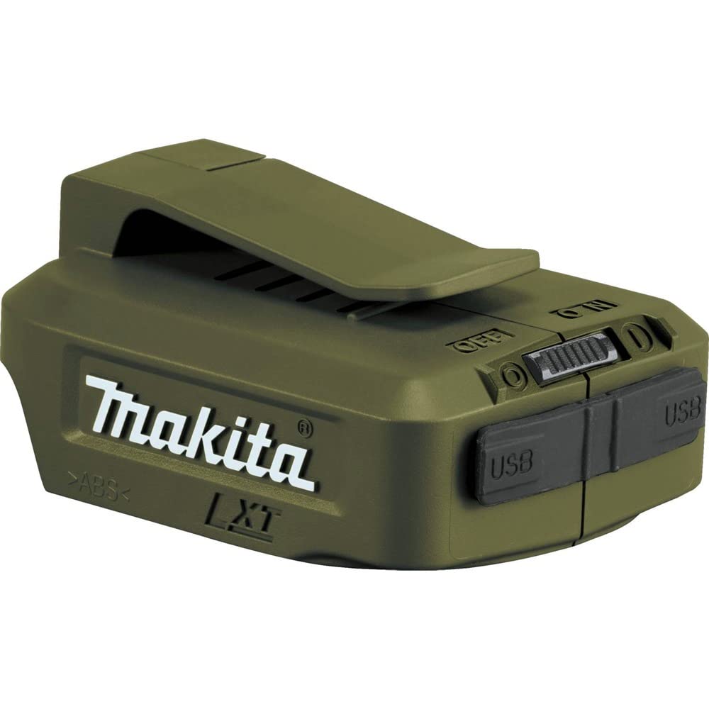 Makita ADADP05 Outdoor Adventure 18V LXT Cordless Power Source, Power Source Only, USB, Camo Green