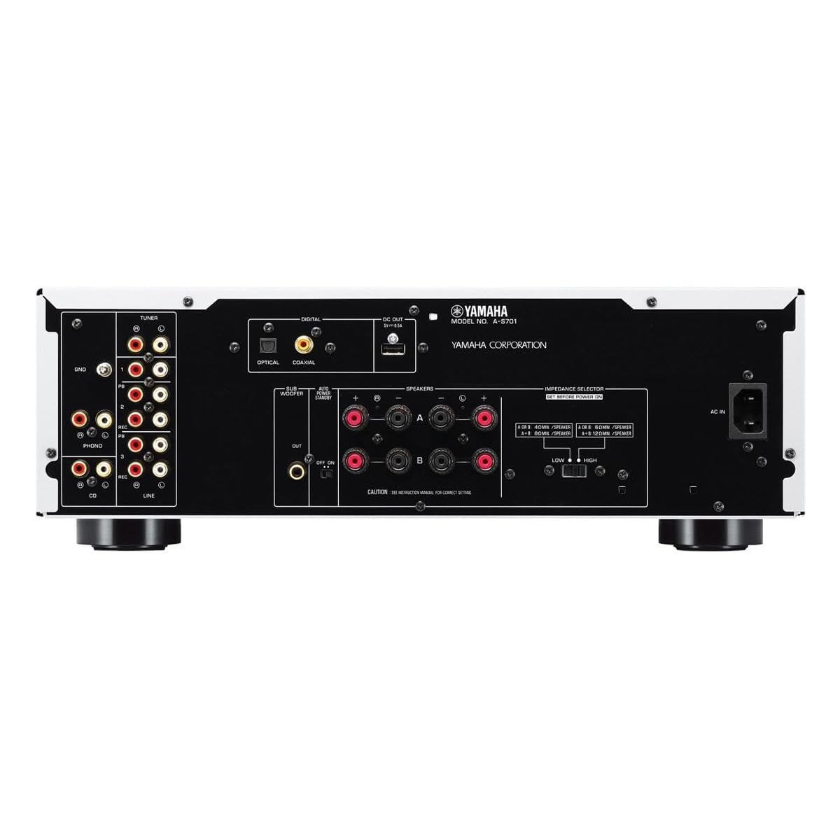 Yamaha A-S701Sl Natural Sound Integrated Stereo Amplifier (Silver)