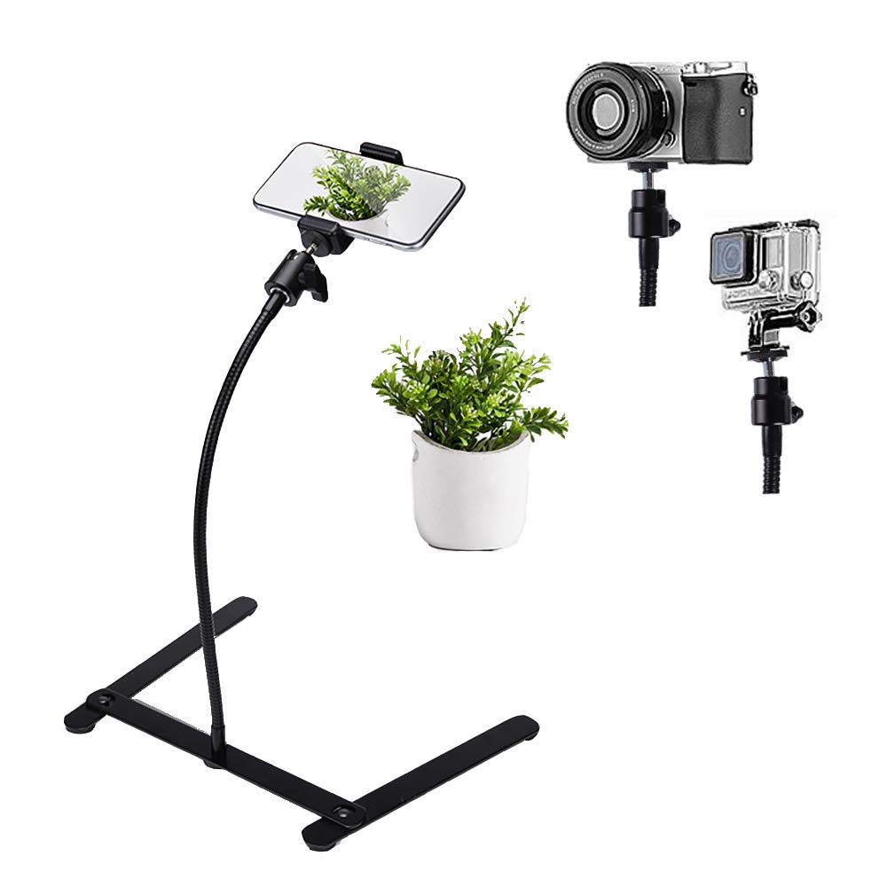 Photo Copy Pico Projector Stand Overhead Tripod Video Stand Phone Mount Flexible Tabletop Stand For Live Streaming Video Recordi