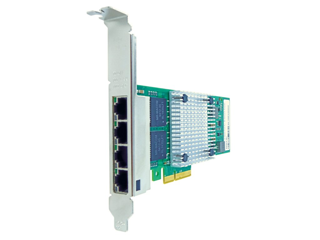 Axiom 10/100/1000Mbs Quad Port Rj45 Pcie X4 Nic Card For Dell - 540-Bbhs - 3 Yea