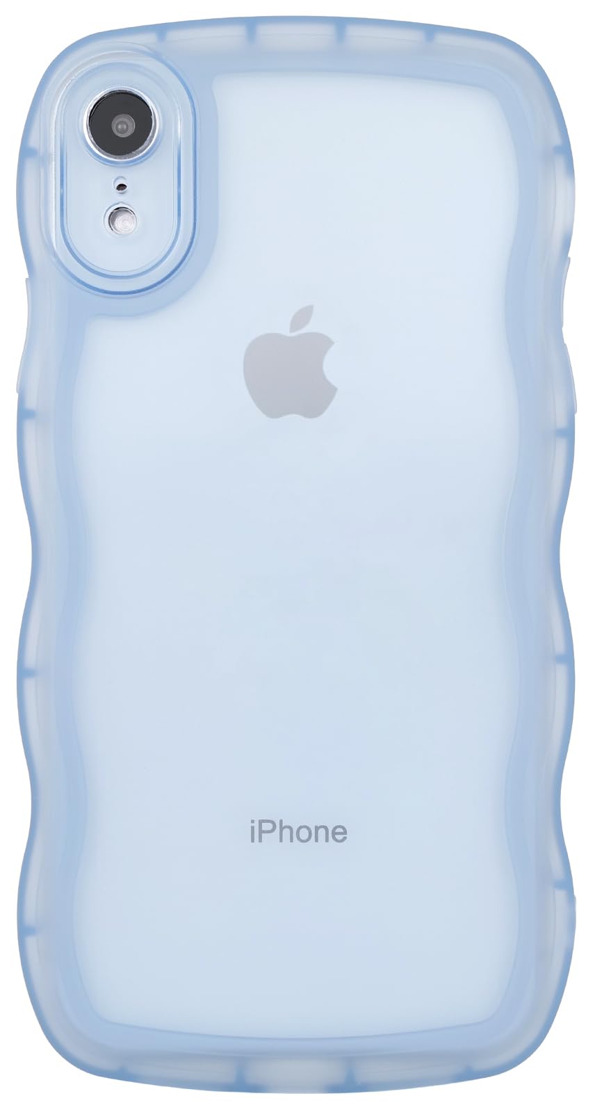 Skylmw Compatible With Iphone Xr Case 6.1'', Cute Kawaii Curly Wave Frame Shape Soft Silicone Shockproof Protective Phone Cover