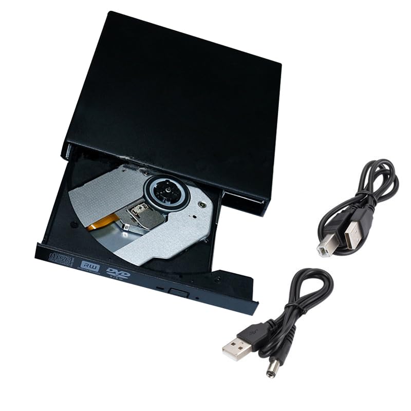 Vsvabefv External Usb Blu Ray Drive, Ultra Slim Bd/Cd/Dvd Rom Cd/Dvd Rw Blu Ray Burner Player Rewriter For Laptop/Macbook/Deskto