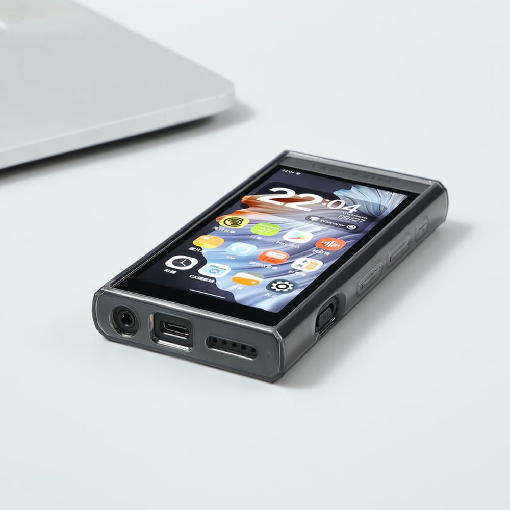 Soft Crystal Clear Tpu Protective Shell Skin Case Cover For Hiby Digital M300 Hifi Music Player (Clear Black)