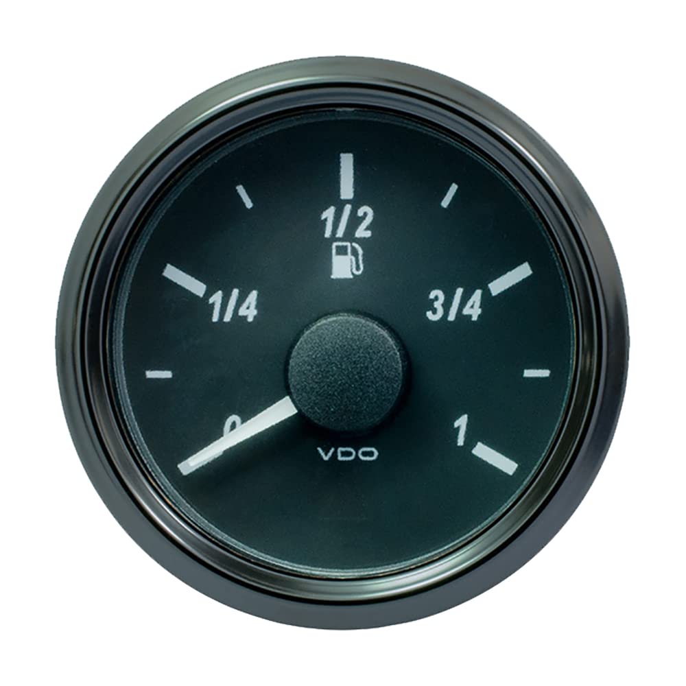 Vdo Singleviu 52Mm (2-1/16'') Fuel Level Gauge - Euro - 3-180 Ohm,WBAUVB0BYGP3PS2