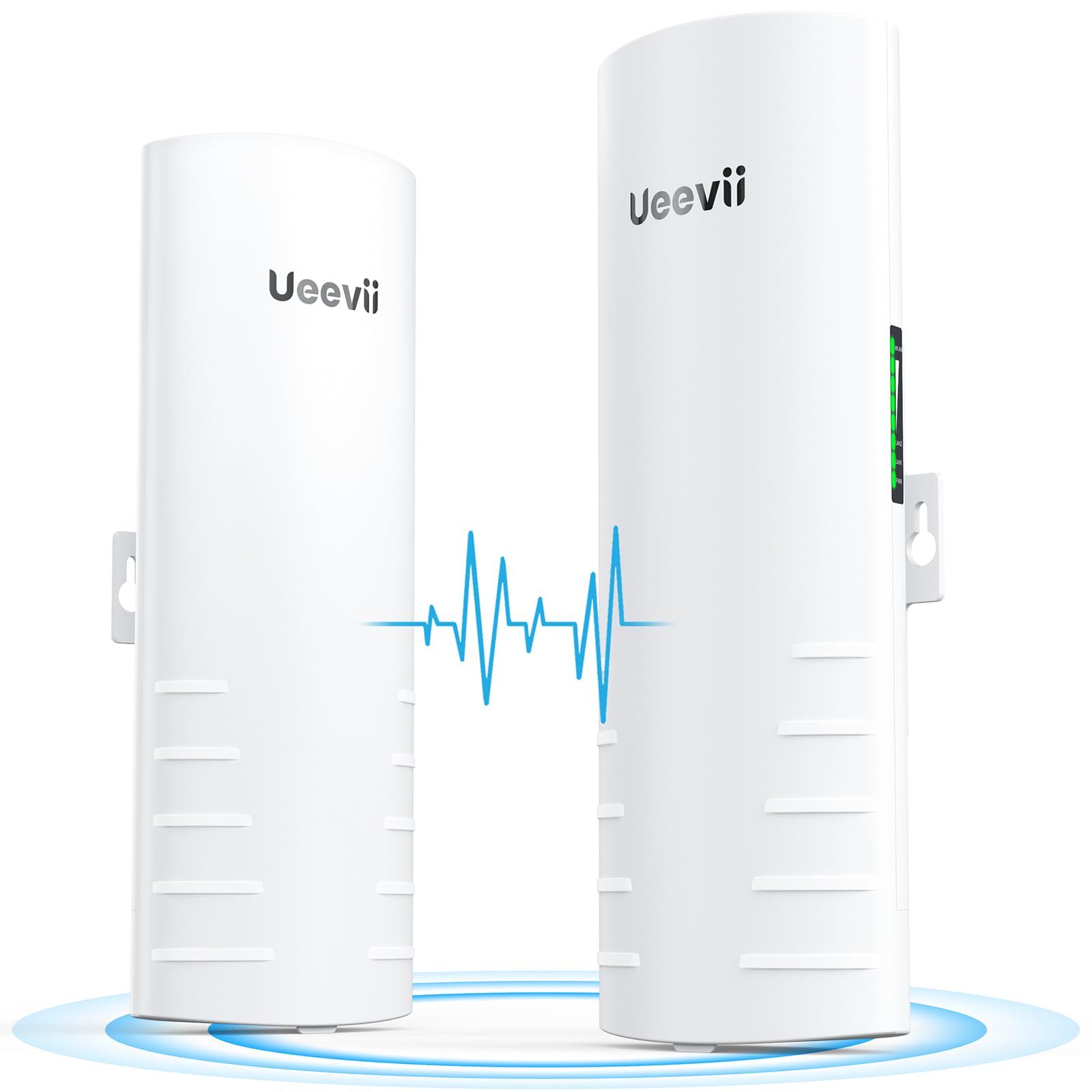 Wireless Bridge For Easy Network Expansion,5.8G Point To Point Extending Wi Fi To Outbuildings,Outdoor Wi Fi Network Bridge W/ 1000Mbps Rj45Port And 16Dbi Antenna,Poe Powered, Ip65 Waterproof, 2 Pack