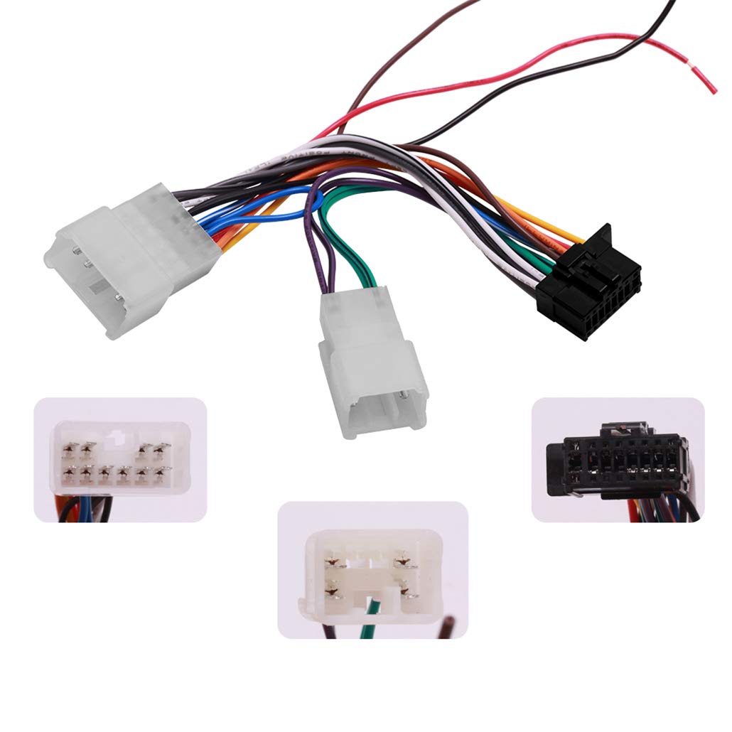 Radio Wiring Harness Pioneer Headunits Compatible With Toyota| Fits For All Non Jbl Toyota And Scion Models 1987 17, Does Not Fi