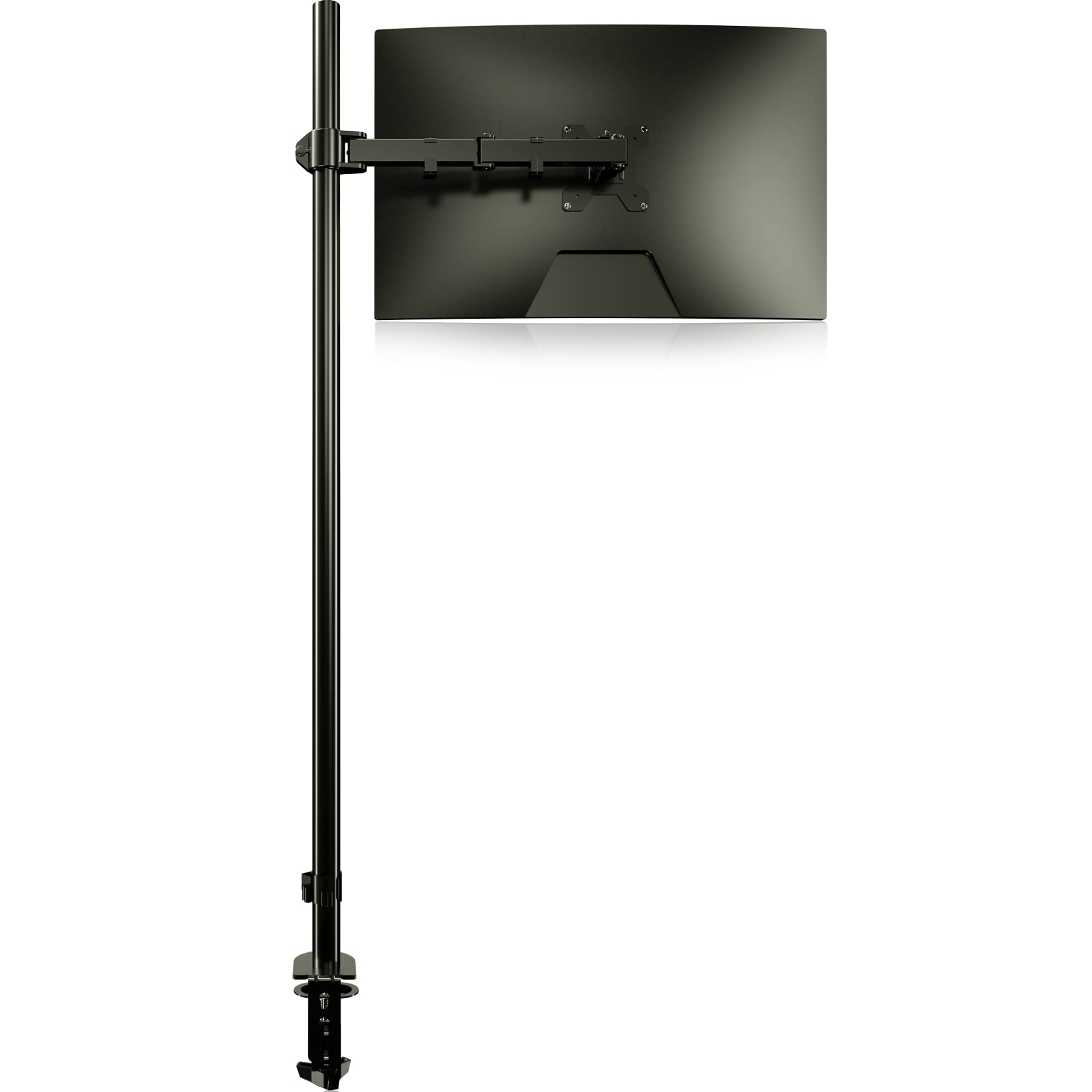 Extra Tall Monitor Mount, Tall Monitor Mount, Tall Monitor Arm, Adjustable Monitor Arm, Vesa Stand For 1 Screen, Up To 47 Inch P