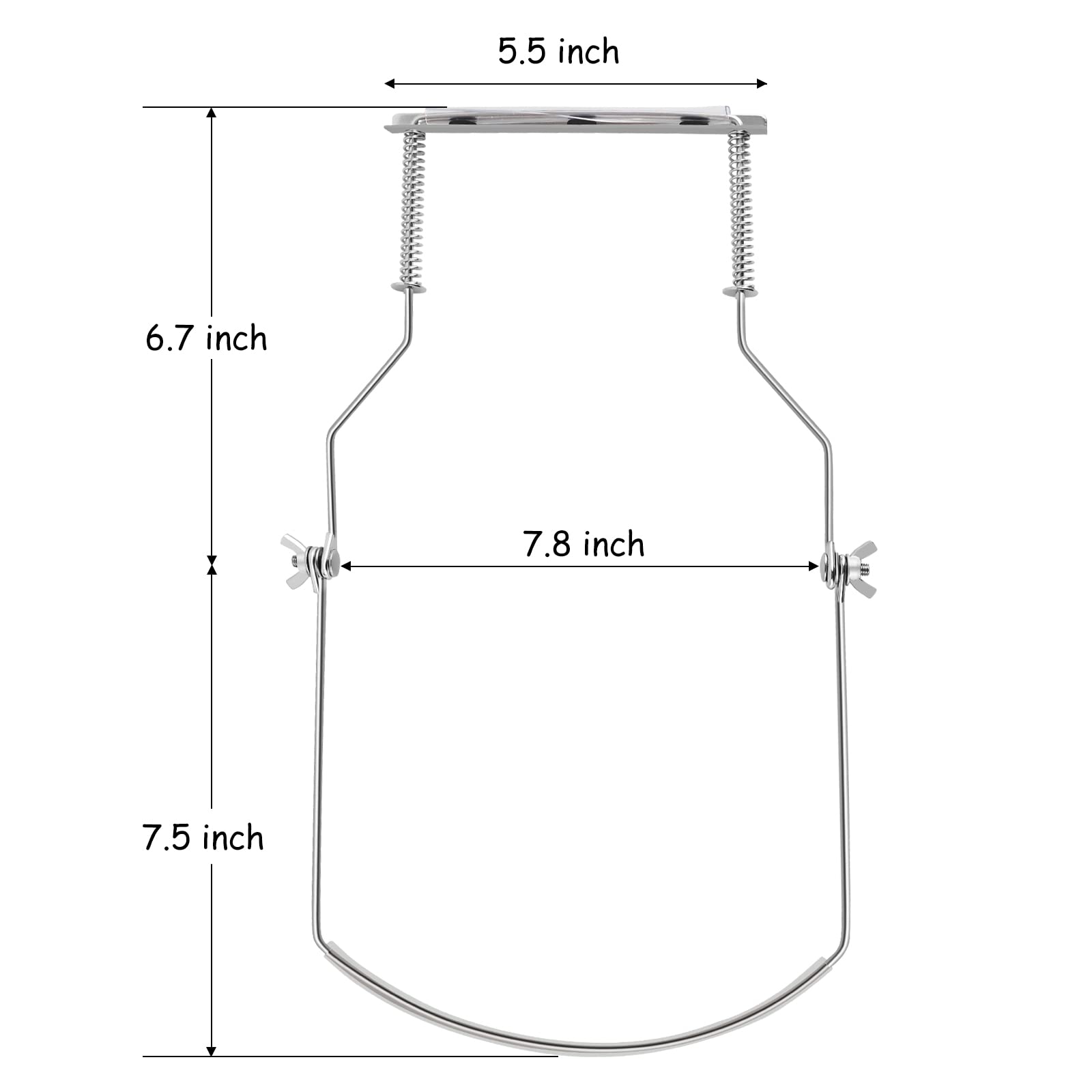 Eastrock Harmonica Holder,10 Hole Professional Harmonica Holder Neck,Anti Scratch Adjustable Harmonica Neck Brace,Hands Free Dur