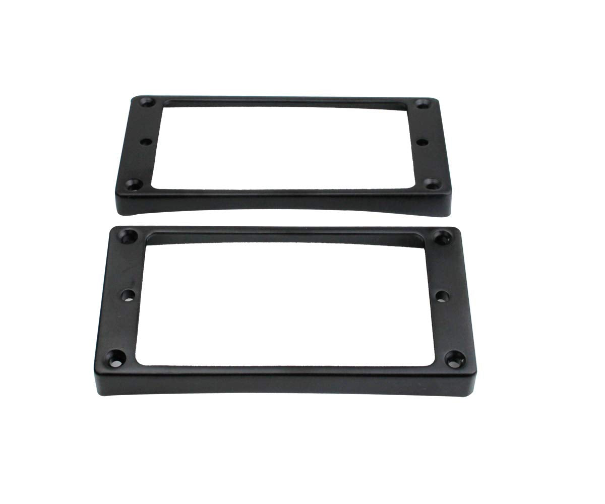 Guyker Curved Bottom Metal Humbucker Pickup Mounting Ring Set   Bridge And Neck Pickups Cover Frame Replacement Compatible With