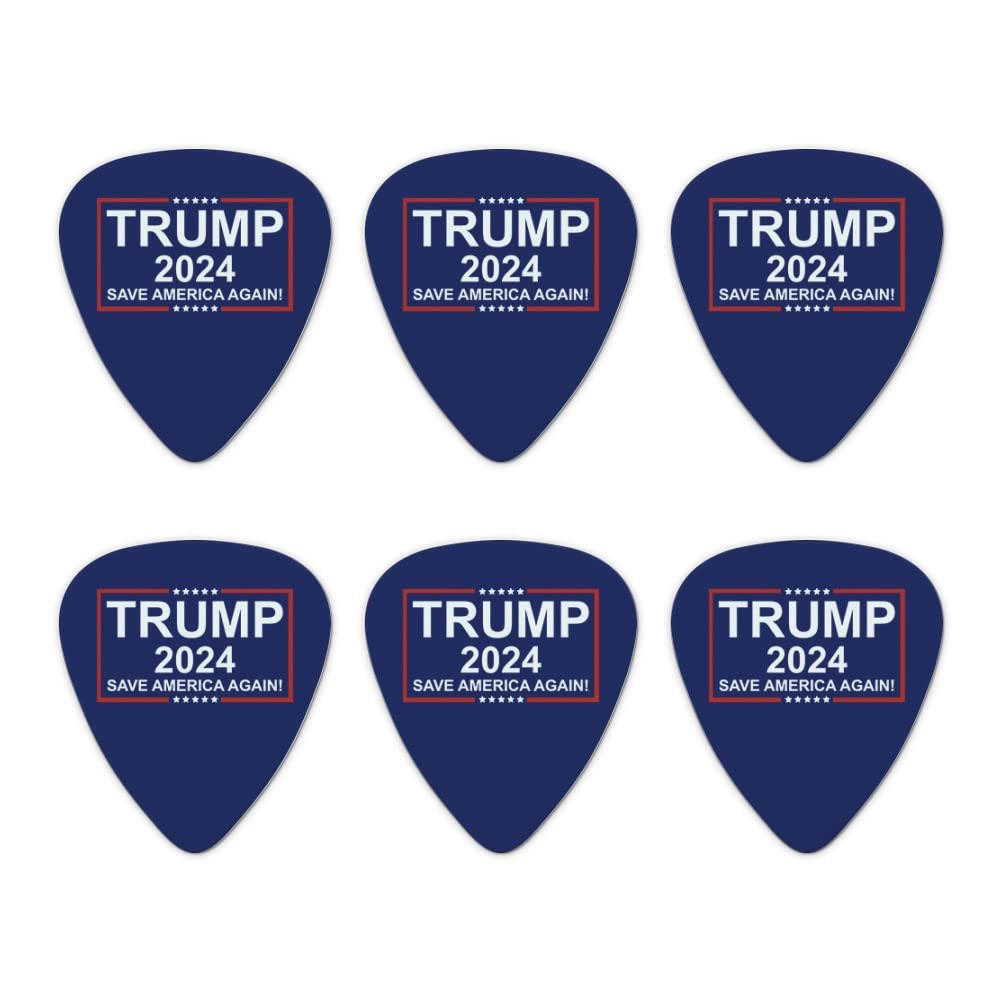 Trump 2024 Novelty Guitar Picks Medium Gauge  Set Of 6