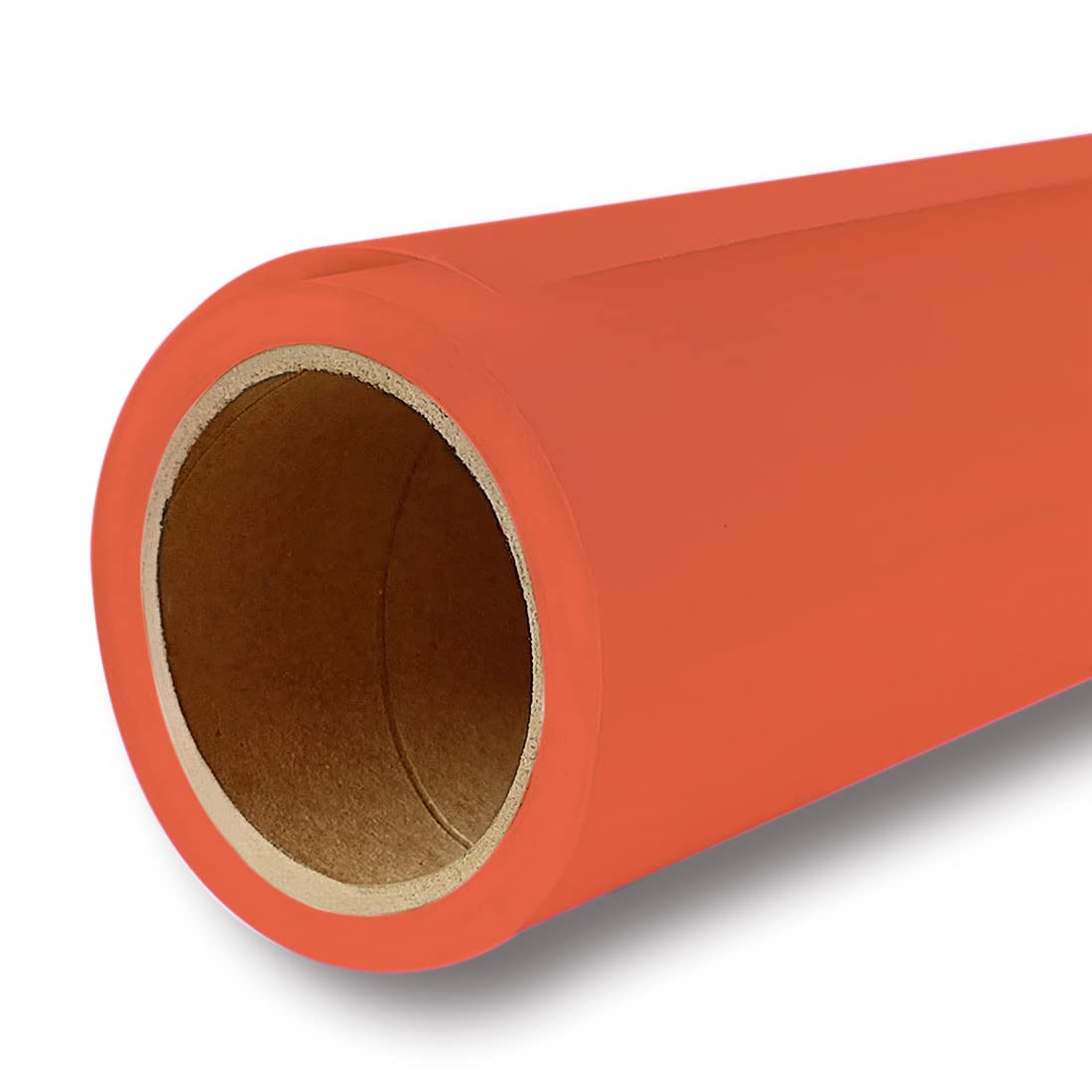 Yizhily Seamless Photography Photo Backdrop Background Paper Roll For Photoshoot 53 Inches Wide X 16 Feet Long, Bright Orange