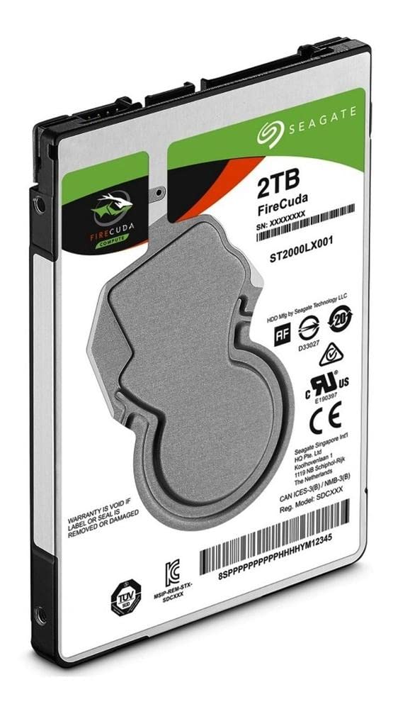 Seagate (St2000Lx001) Firecuda 2Tb Solid State Hybrid Drive Performance Sshd   2.5 Inch Sata 6Gb/S Flash Accelerated For Gaming