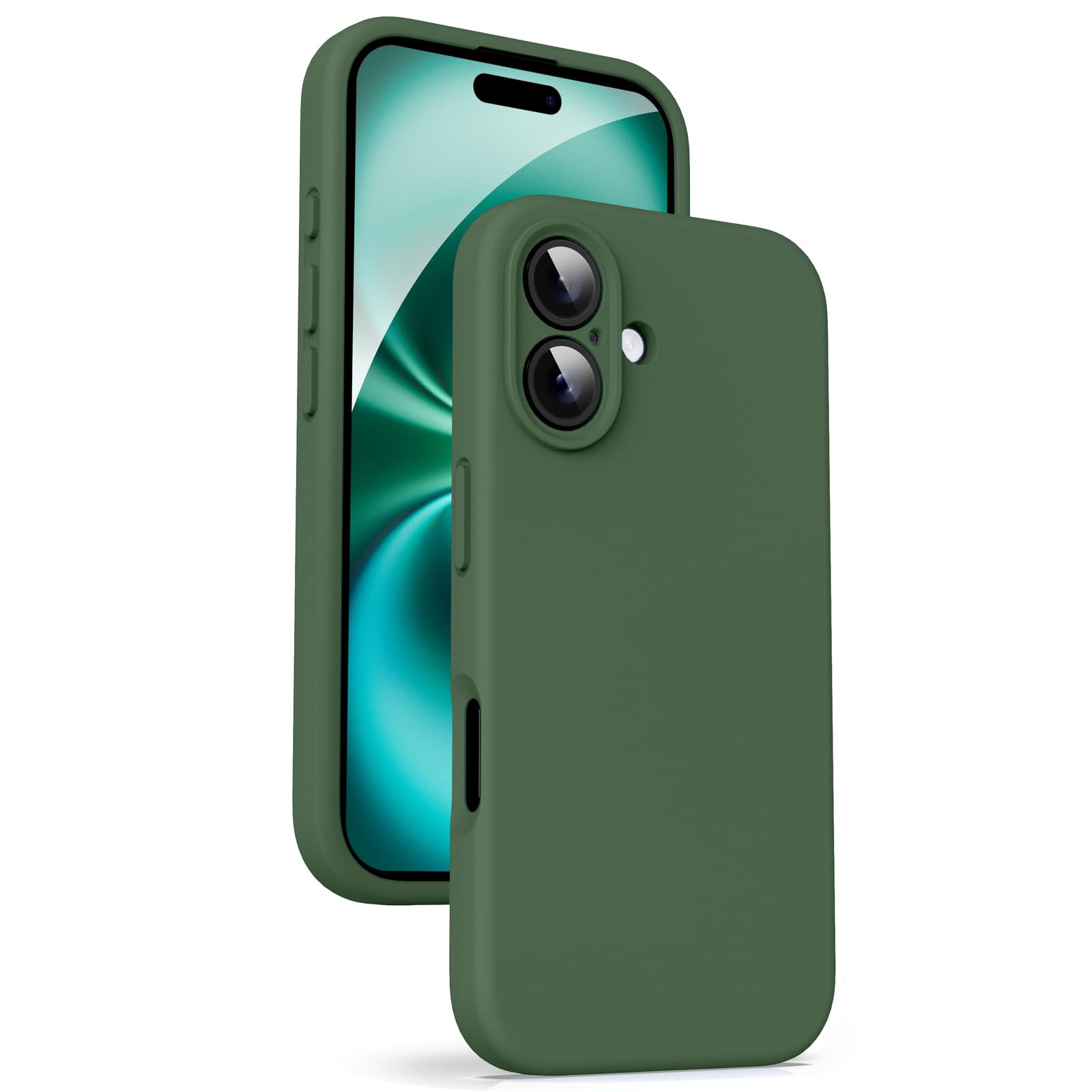 Supdeal Liquid Silicone Case for iPhone 16 Plus - [Camera All-Round Protection] [Soft Microfiber Lining Anti-Scratch] 4 Layer Fu