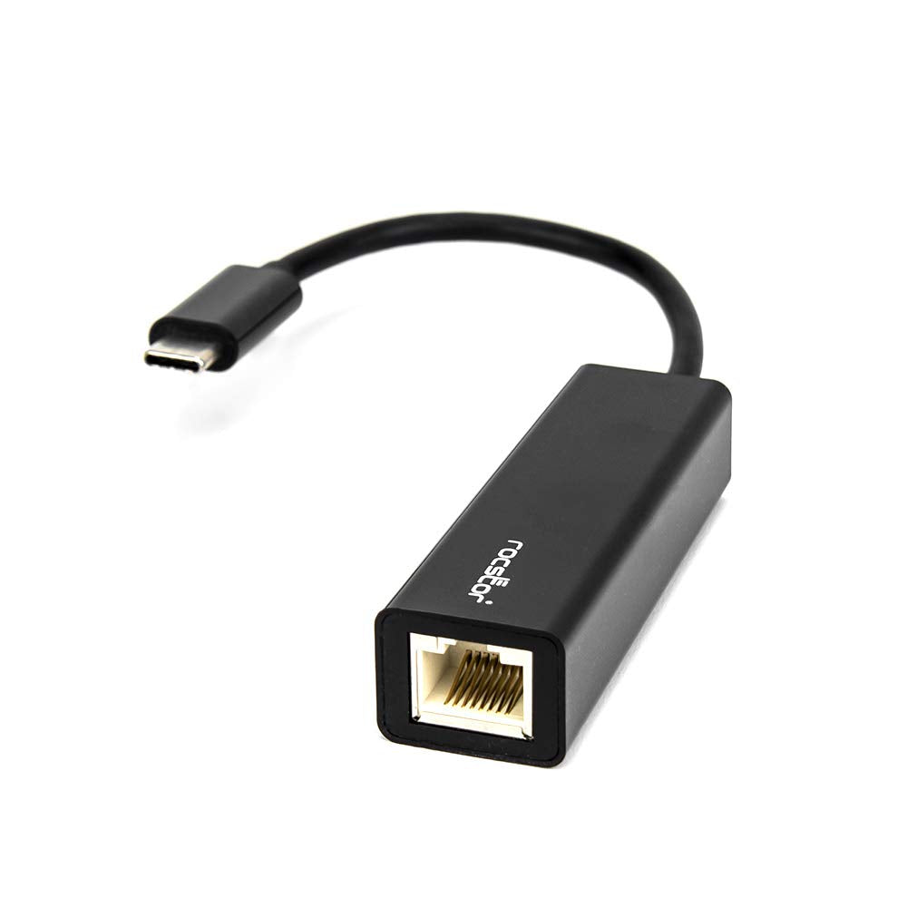 Rocstor Y10A174-B1 USB-C to Gigabit Network Adapter USB 3.1 Black Plug & Play