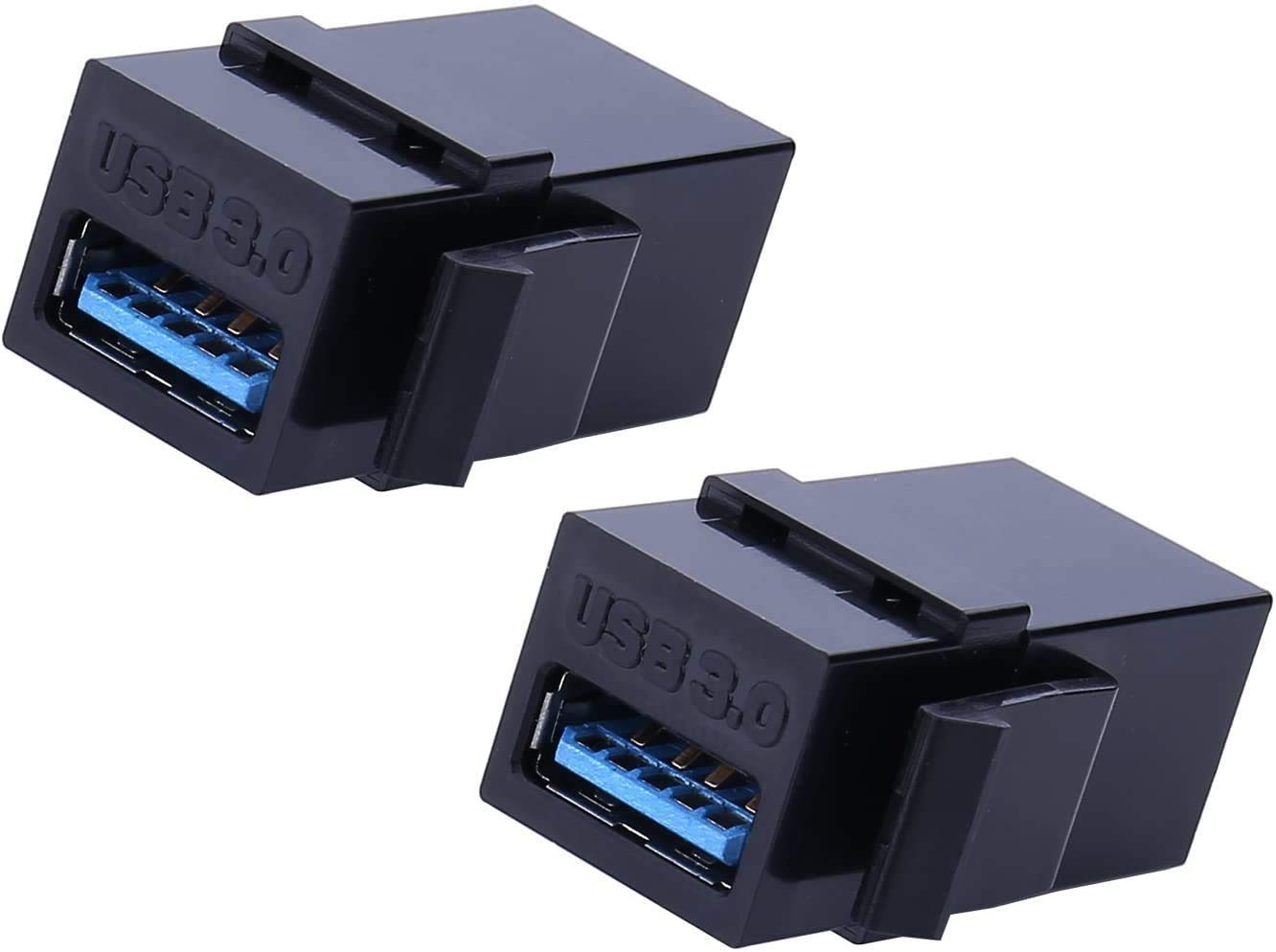 Usb 3.0 Keystone Jack Inserts, 5Pcs Usb To Usb Adapters Female To Female Connector ,Female Coupler Insert Snap In Connector Sock
