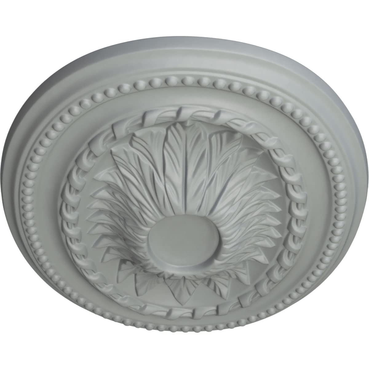 Ekena Millwork Cm18Sa Saverne Ceiling, 18 1/2''W X 13 1/2''H X 1 7/8''P Medallion, Factory Primed