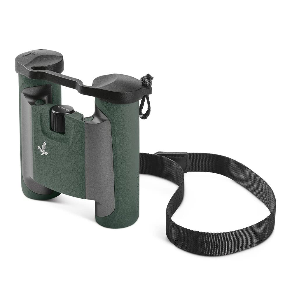 Swarovski Optik 10X25 Cl Pocket Binocular With Long Eye Relief And Folding Bridge Design (Green, Wild Nature Field Bag)