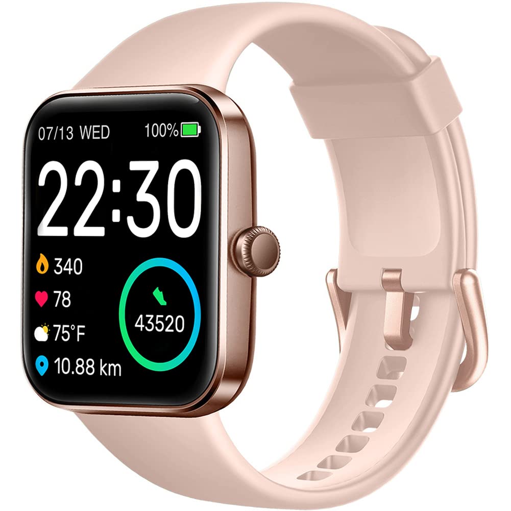 Skg Smart Watch For Women, Fitness Tracker With 5Atm Swimming Waterproof, Sleep Monitor, 1.7 ' ' Touch Screen Smartwatch Fitness