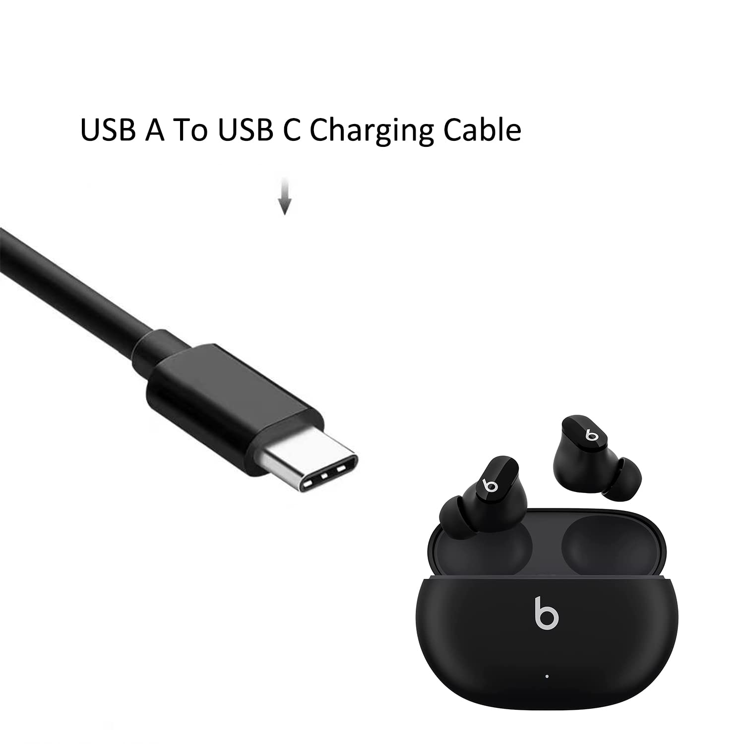 Replacement Cable Power Cord Fit For Beats Studio Buds,Beats Flex,Beats Fit Pro Earbuds Charger Cable