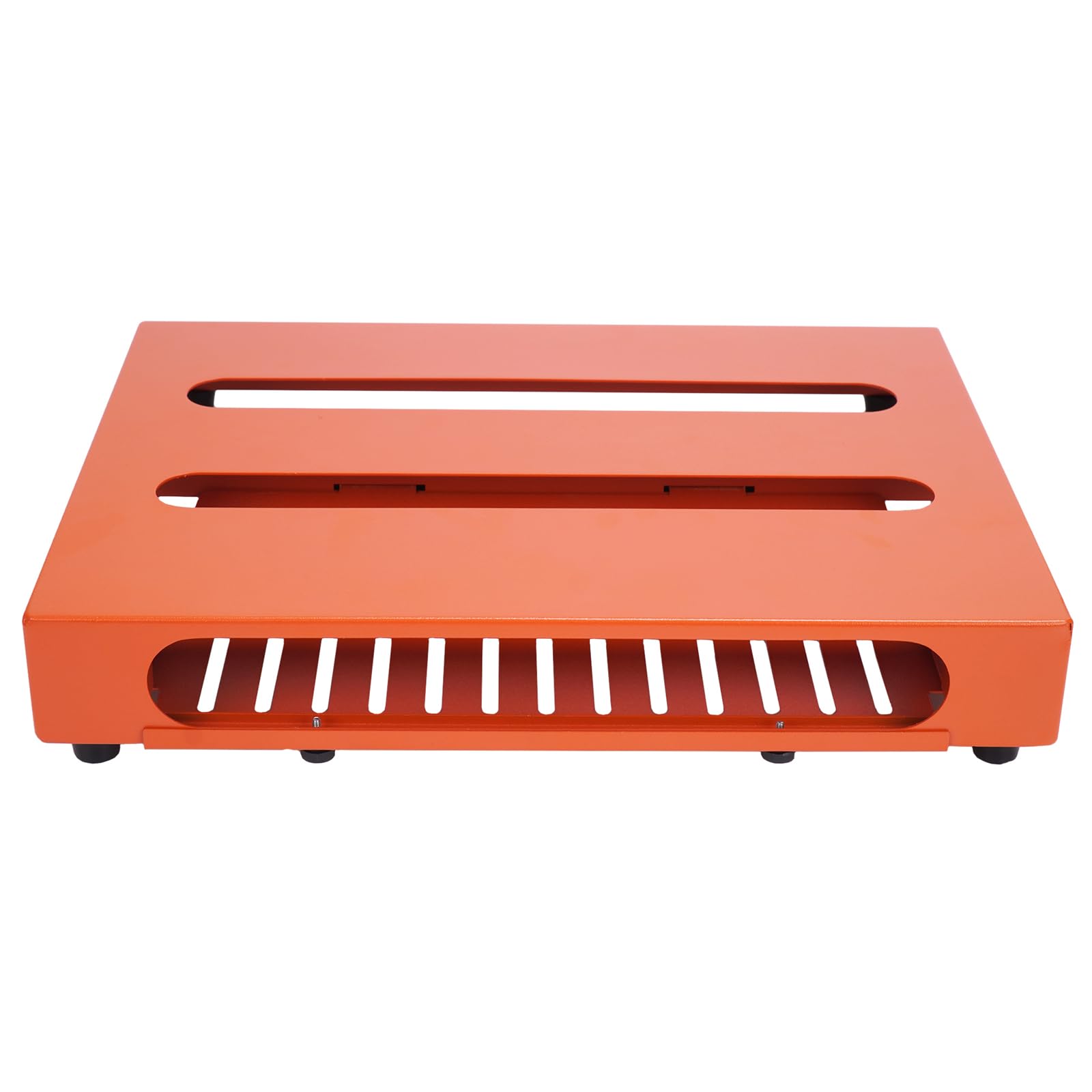 Soyan 14'' X 10.6'' Guitar Pedal Board With Power Supply Cradle, Carrying Bag Included, Inspiring Orange (Spb 14Or)
