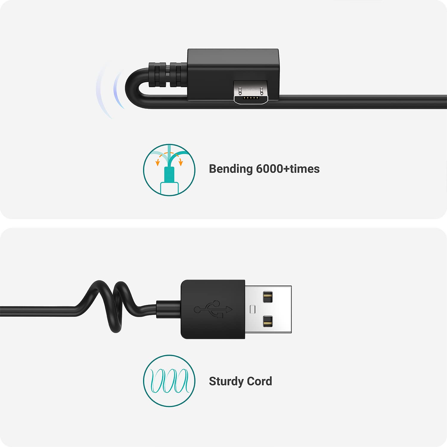 Tusita Extra Long Power Cable (26Ft 8M)   Compatible With Garmin Dash Cam Mini 2, Tandem