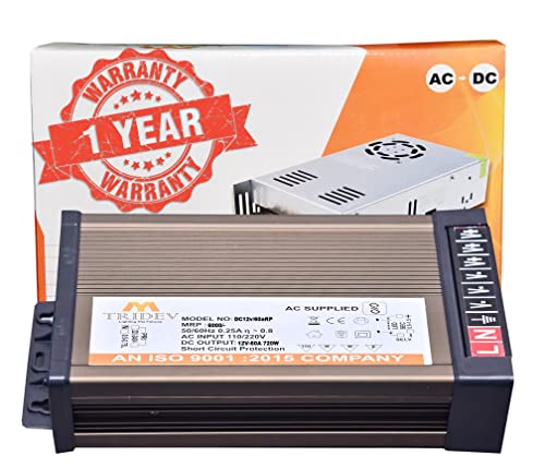 Tridev Traders Dc 12Volt 60Amps 720Watts Car Audio Accessories Used In Home Like Bass Tubes, Subwoofer, Speakers, Tweeters, Mp3