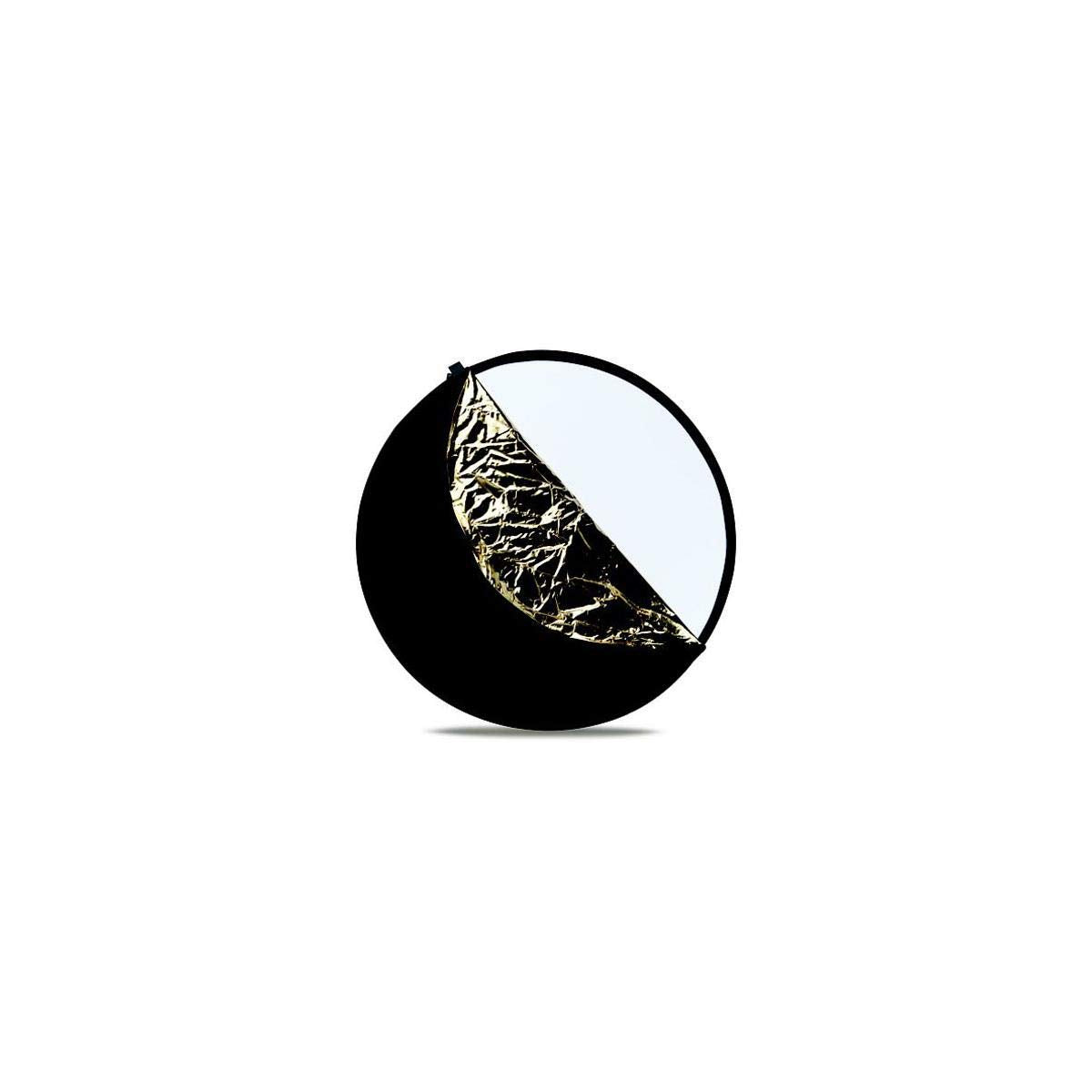 Westcott Collapsible 5-In-1 Reflector With Gold Surface (30'') For Photography And Video. Includes Carry Case